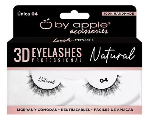 Pestañas Efecto Natatural Postizas Profesionales By Apple Color 4 Espesor 1 Mm Largo 1 Mm