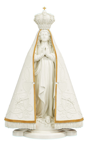 Estátua Religiosa Imagem Nossa Senhora De Aparecida - Resina