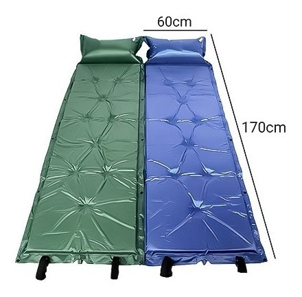 Imagen 2 de 2 de Colchoneta Alfombra Portatíl +almohada Inflable Campin