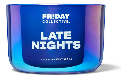 Friday Collective Late Nights Vela Perfumada Floral, Hecha C