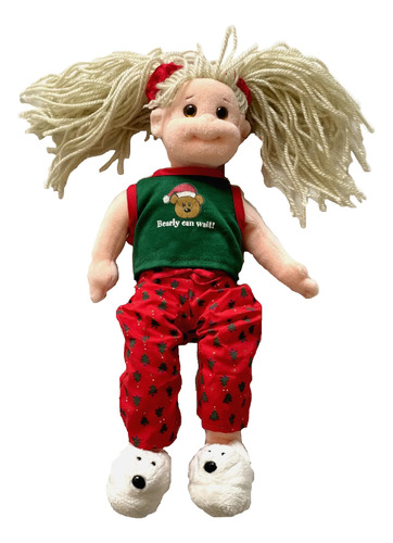 Ty Boppers Collection Jolly Janie Muñeca Navideña Año 2001  