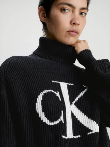Sueter negro calvin klein hotsell