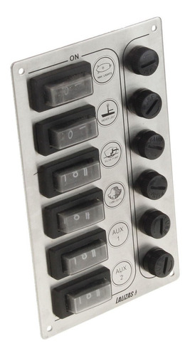 Marine Switch Panel Sp6 Ultra, 6 Waterproof Switches