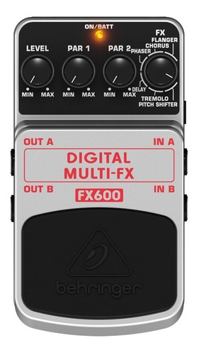 Pedal Multi Efecto Behringer Digital Fx600 De Guitarra Bajo