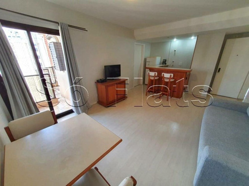 Imagem 1 de 15 de Edif Paulistania - Flat Nos Jardins Com 1 Dorm 45m² E 1 Vaga. - Sf25213