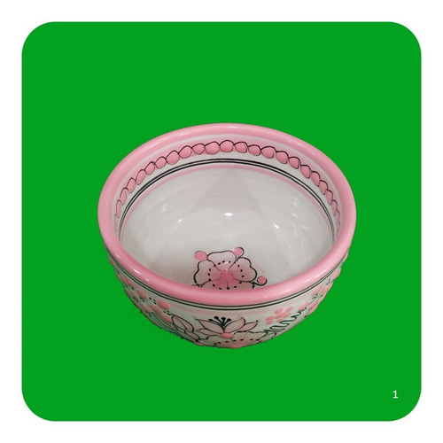 Imagen 3 de 4 de 5 Tazones Chicos De Talavera Poblana Rosa 600 Ml Bowl Pzl