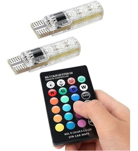 Muelitas Led Multicolor Rgb Estrobo Flash Control Remoto