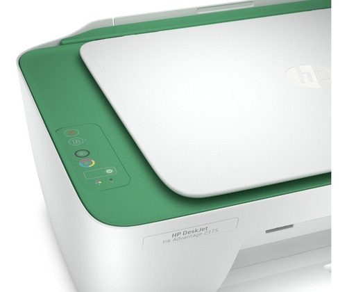Impresora a color multifunción HP Deskjet Ink Advantage 2375 blanca y verde 200V - 240V