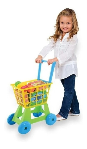 Carrito De Compras Prinsel Shopping Trolley Accesorios Azul