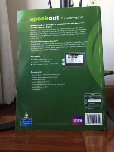 Speak Out Pre-intermediate Student Book Antonia Clare (Usado)