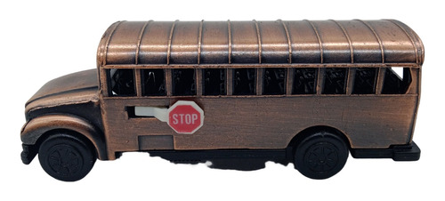 Apontador Metal Onibus Escolar Coleção Die Cast 602