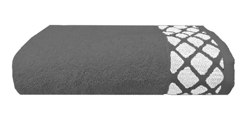 Toalla Medio Baño 100% Algodón Lisboa Elegante Alexa Gris