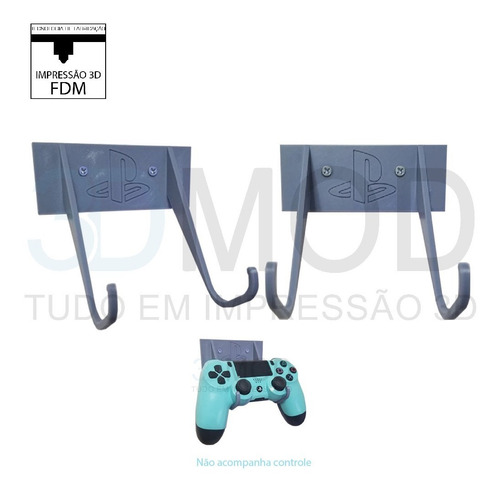 Suporte De Controle Ps2 Ps3 Ps4- Playstation 2 3 4 Parede