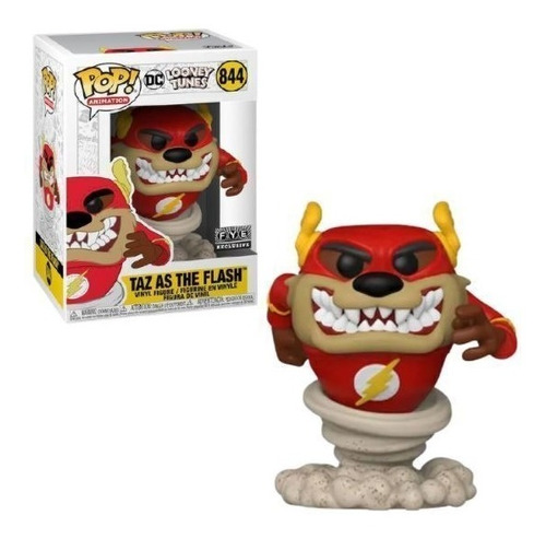 Funko Pop Taz As The Flash #844 Fye Sticker - Looney Tunes