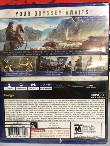 Assassins Creed Odyssey Ps4 Nuevo Fisico Original
