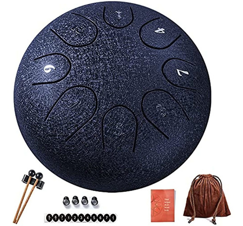 Steel Tongue Drum 8 Notas 6 Pulgadas Handpan Instrumentos De