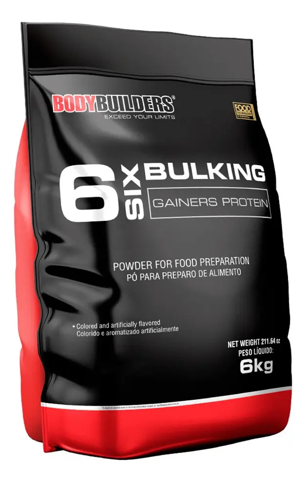 Hipercalórico Refil 6kg Bodybuilders Sabor Morango