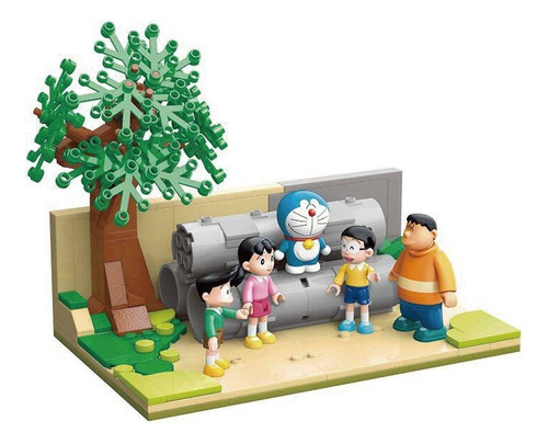 Set Doraemon Nobita Shizuka Takeshi Suneo Bloques Armables