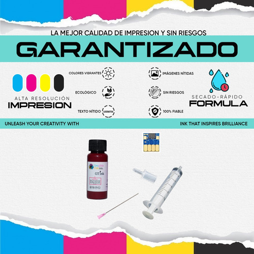Kit Para Rellenar Compatible Cartucho Hp951 Magenta Con Chip