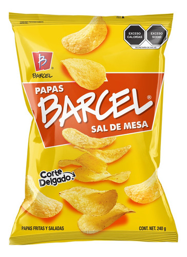 2 Pack Papas Sal Barcel 240