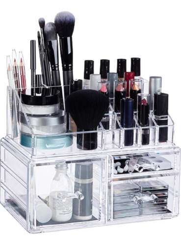 Organizador Cosmético Maquillaje Joyero De Acrilico 3 Gaveta