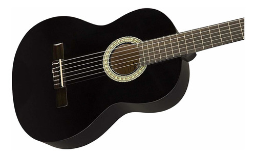 Guitarra Clásica Fender Squier Sa-150n Negra Tipo Española