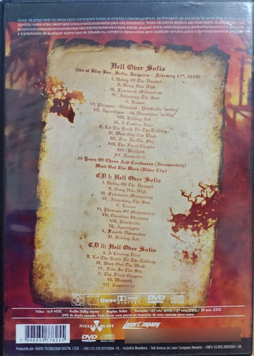 Dvd Hypocrisy Hell Over Sofia 20 Years Of Chaos Confusion (Usado)