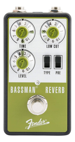 Pedal Fender Bassman Reverb 023-4613-000 Color Verde Lima