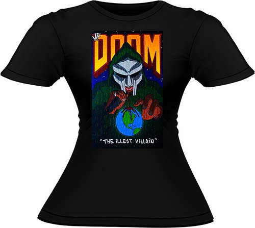 Polera Mujer Algodón Doom Marvel Comics