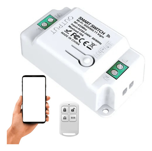  Interruptor Inteligente Wifi Relay 433 Mhz Alexa Tuya App 