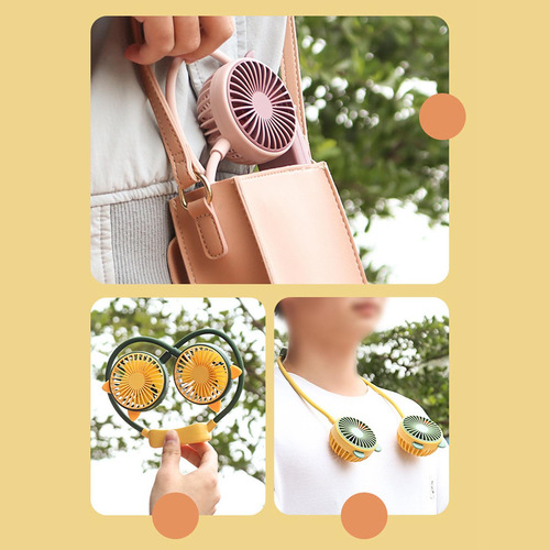 Ventiladores Para Colgar En El Cuello Ventilador De Amarillo