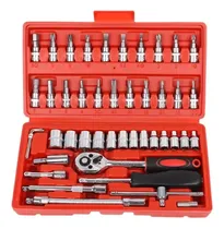 Comprar Juego De Dados Rache 1\u002F4 46 Pzs Milimetros Destornilladores