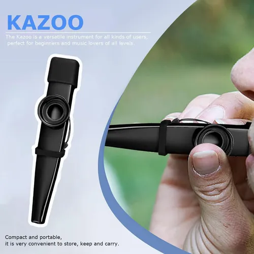Kazoo Portátil Kazoo Metálico Instrumento Musical De Leve Ka