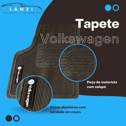 Imagem 4 de 7 de Jogo Tapete Automotivo Emborrachado Parati Saveiro Quadrada