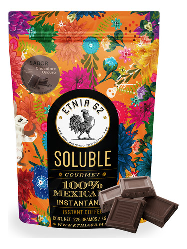 Café Soluble Instantáneo Varios Sabores, Etnia 52 - 225 Gr
