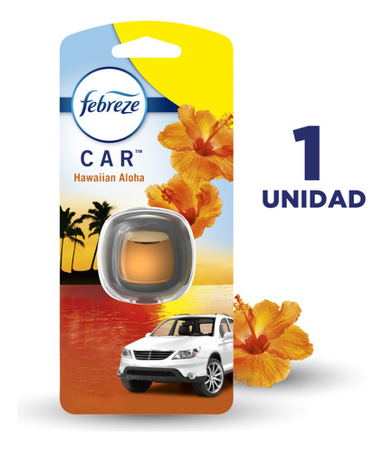 Aromatizante De Auto Febreze Aroma Hawaiian Aloha, 1 Unidad