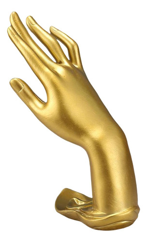 Gesture Ring Hand Holder Maniquí Hand Jewelry Tower Dorado