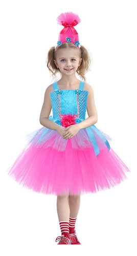 Vestido De Princesa Elfa Con Pelo Mágico Para Niñas, De Anim