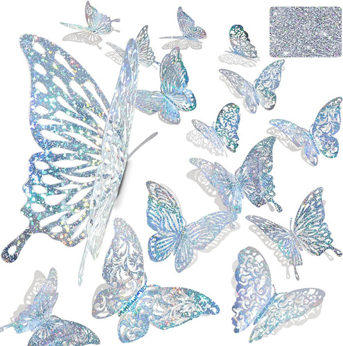 Mariposas 3d Para Decoracion, Hogar, Fiestas 60pcs. - E