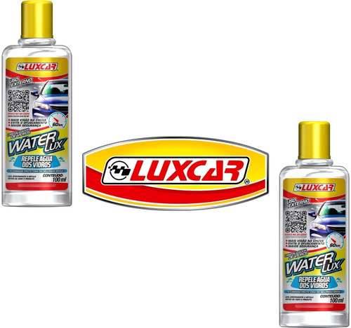 Kit 02 Cristalizador De Vidros Para-brisa Waterlux Luxcar