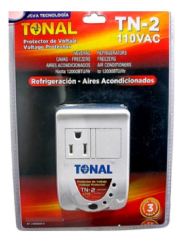 Protector Voltaje Tonal Tn-2 Refrigeracion Y Aire Acond 110v