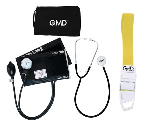 comprar  Fonendoscopio Doble Campana+tensiómetro+torniquete Amarillo