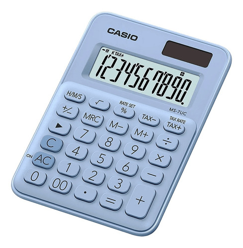 Calculadora 10 Dígitos Ms-7uc Azul Claro Casio