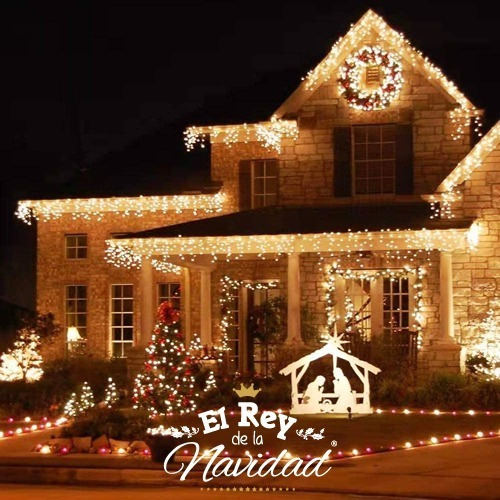 Serie Navideña Cascada 500 Leds 10 Metros Exterior Navidad