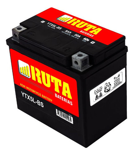 Baterias Para Motos Agm-gel Ytx5l-bs Ruta