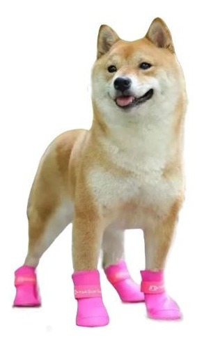 Imagen 2 de 3 de Zapatos En Goma Impermeables Para Perro Y Gato