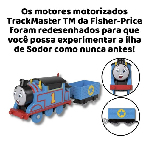 Tren motorizado Thomas, 20 cm, Thomas y sus amigos, color azul