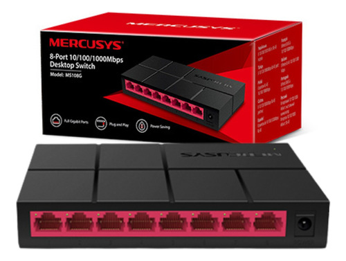 Switch Suiche 8 Puertos 1gb Mercusys Rj45 Cable By Tp-link *