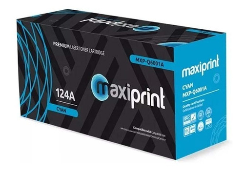 Toner Hp Maxiprint Q6001a Hp Laserjet 1600 (124a)