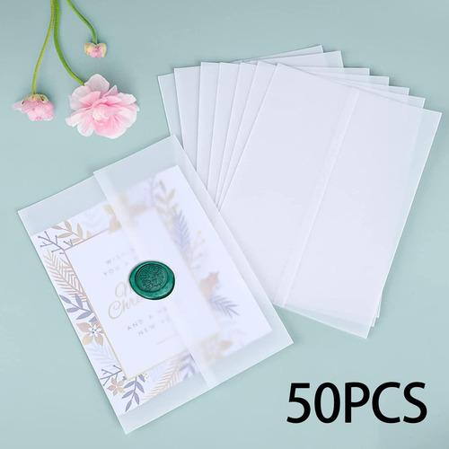 50x Chaquetas De Envoltura De Invitaciones De Boda Para
